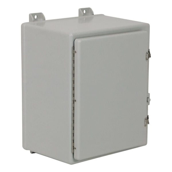 Twist Lock Latch Electrical Enclosures, 73 in H, 25 in D, 73 in W, NEMA 4X, Fiberglass